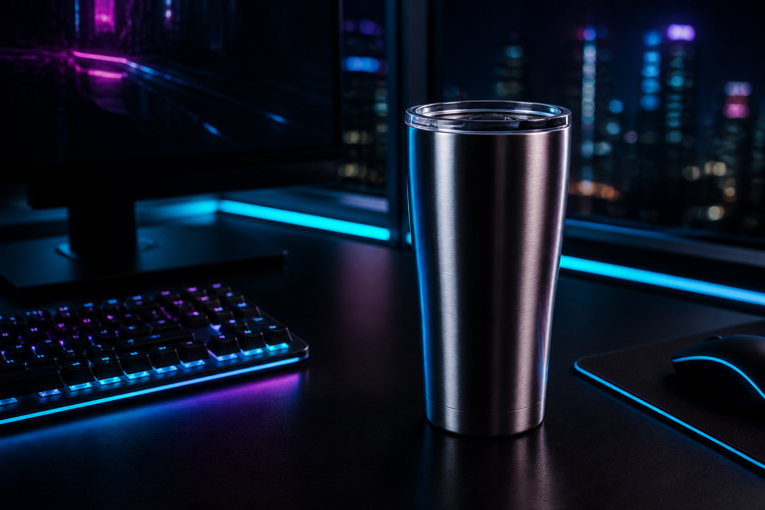 Desk setup ready