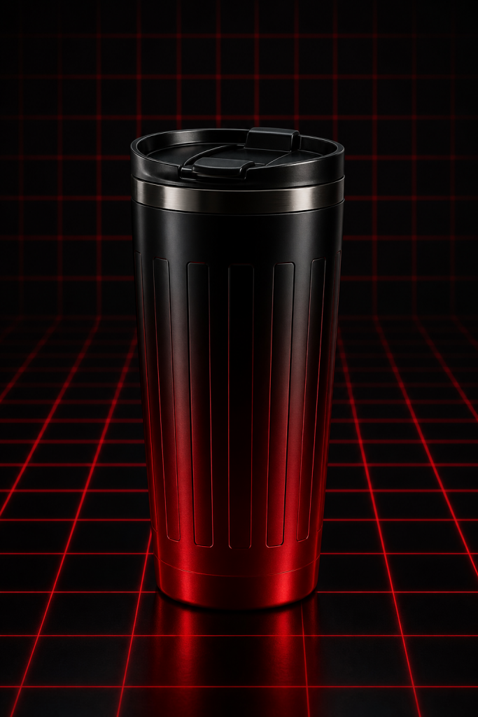 CyberFlasks Crimson Grid product render