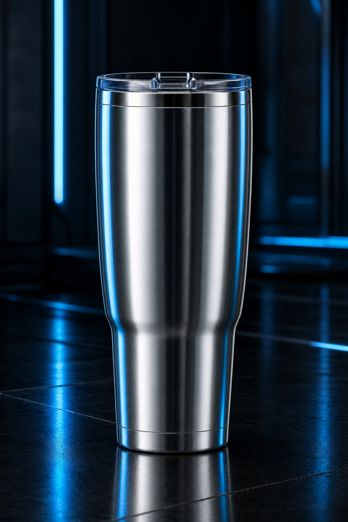 CyberFlasks Chrome Pulse product render