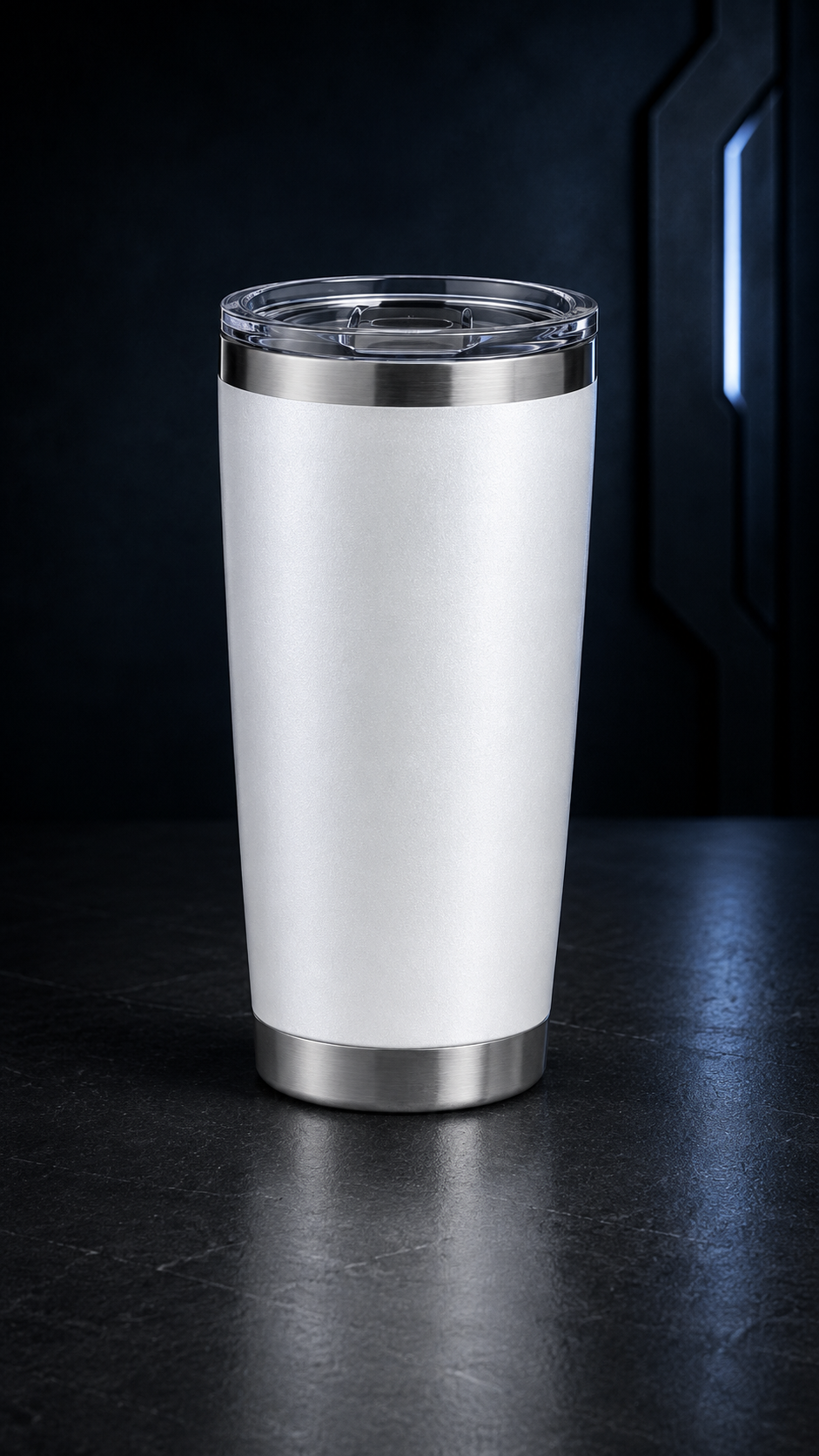 CyberFlasks Lunar White product render