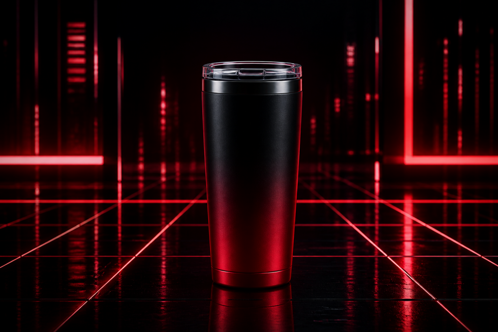 CyberFlasks Crimson Grid lifestyle product image